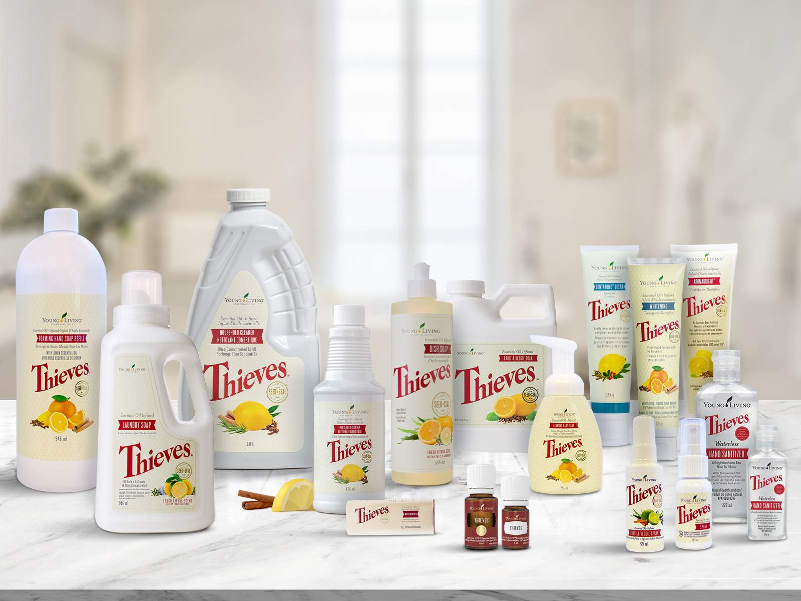 Thieves product line: made with plant based ingredients!