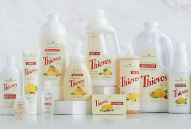 Thieves product line: made with plant based ingredients and free of toxins!