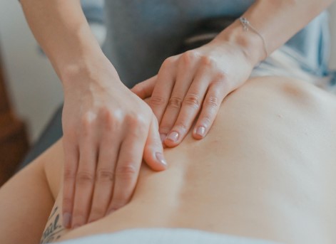 Man receiving massage