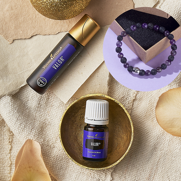 Valor® Set with Free Amethyst Diffuser Bracelet | Young Living